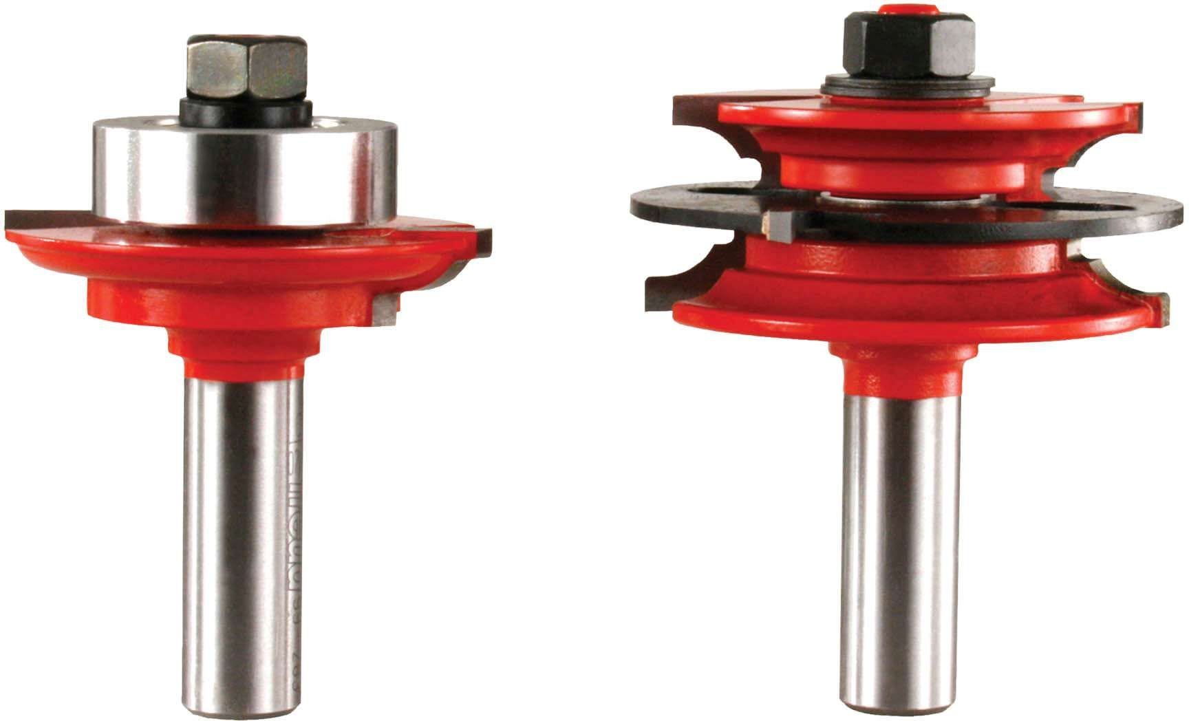 Freud 99-283 2-3/8-Inch Recoverable Bead Glass Door Router Bit Sets