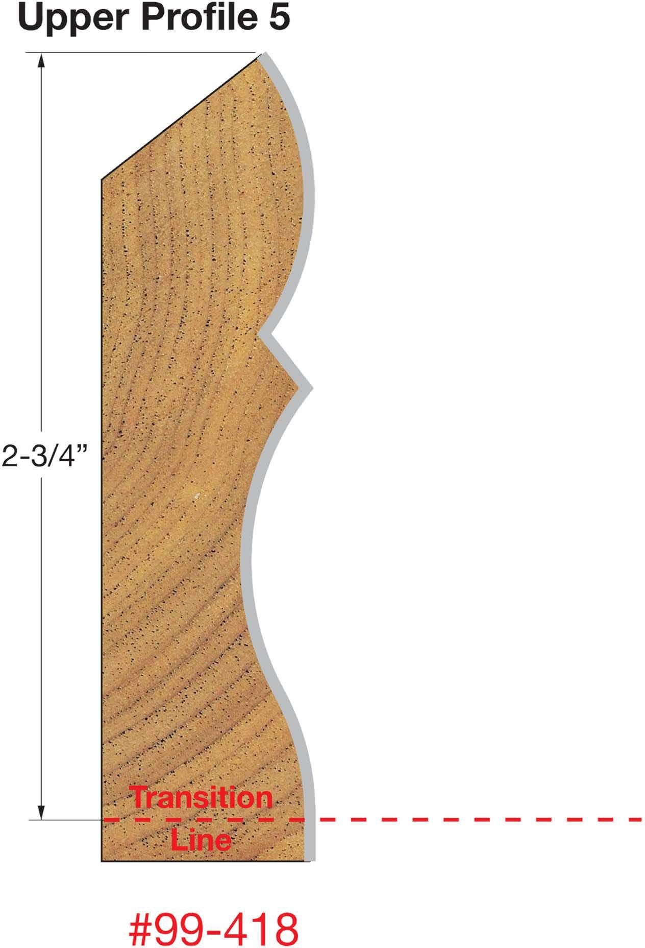 Freud 99-418 1-1/4-Inch Wide Crown Molding System