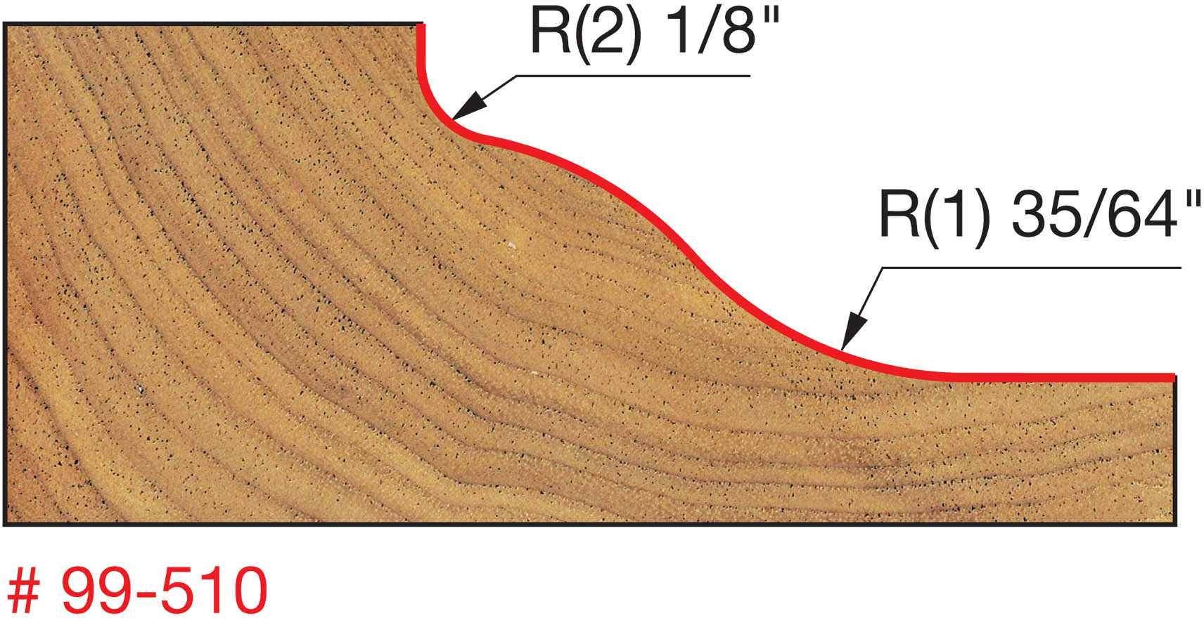 Freud 99-510 2-3/4-Inch Raised Panel Router Bit (Quadra-Cut)