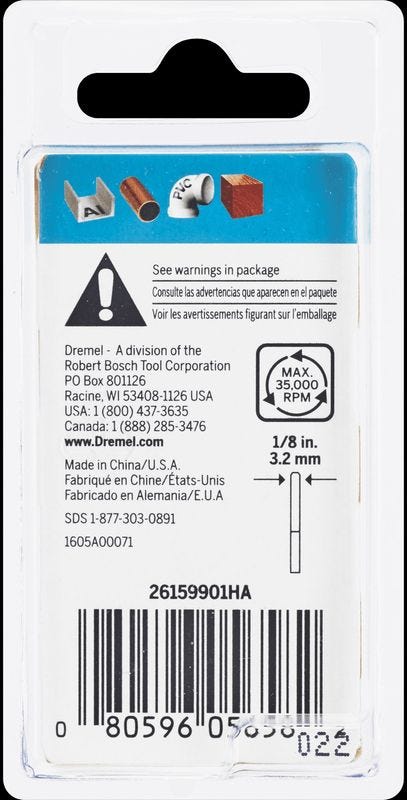 Dremel 9901HP High Performance Tungsten Carbide Cutter