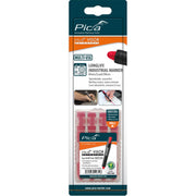 Pica 991/40/SB Red Visor Permanent Refill Sets, 4-Pack