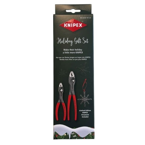 Knipex 9K 00 80 191 US holiday TwinGrip gift set retail package, front