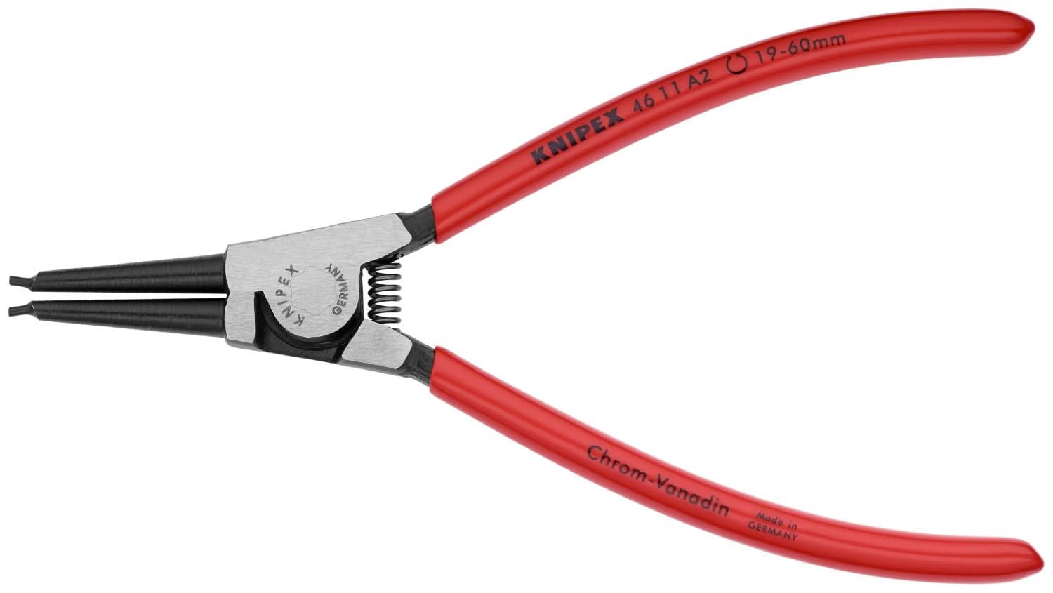 Knipex 9K 00 19 53 US 4 Pc Snap Ring Set In Pouch-Straight
