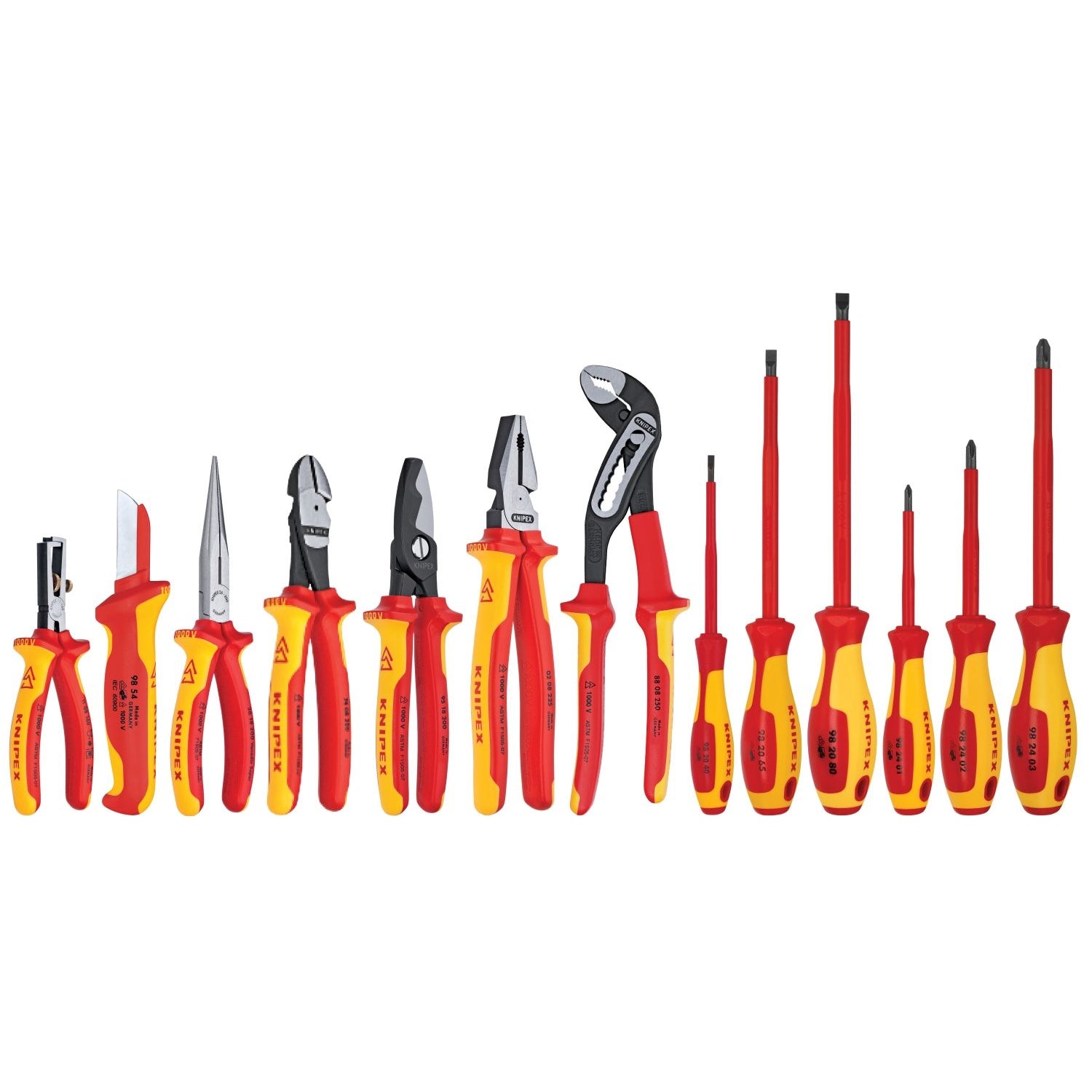 Knipex 9K 00 80 03 US 13 Pc Electricians Set In Pouch, 1000V