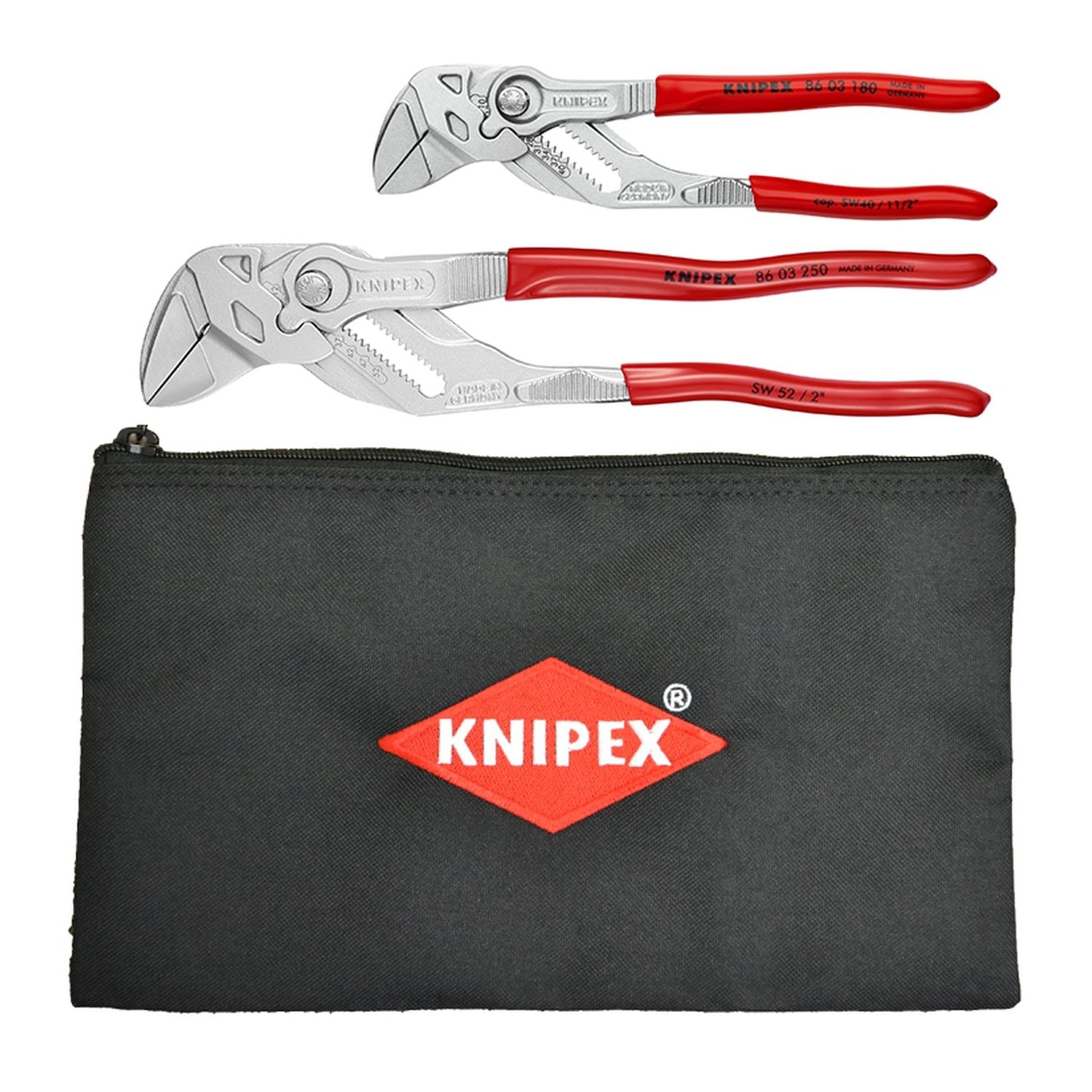 Knipex 9K 00 80 109 US 2 Pc Pliers Wrench Set With Keeper Pouch