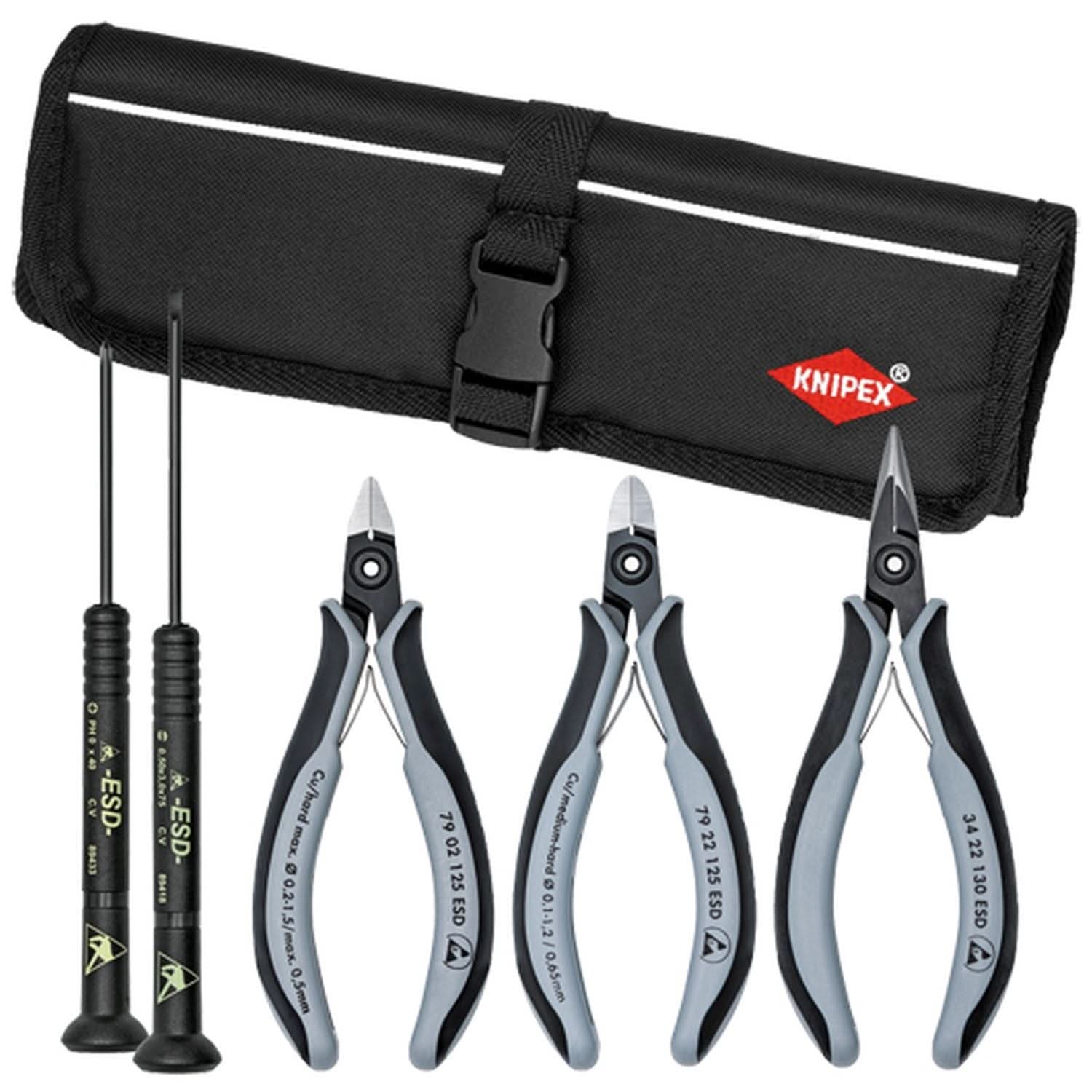 Knipex 9K 00 80 11 US 5 Pc Electronic Tool Set