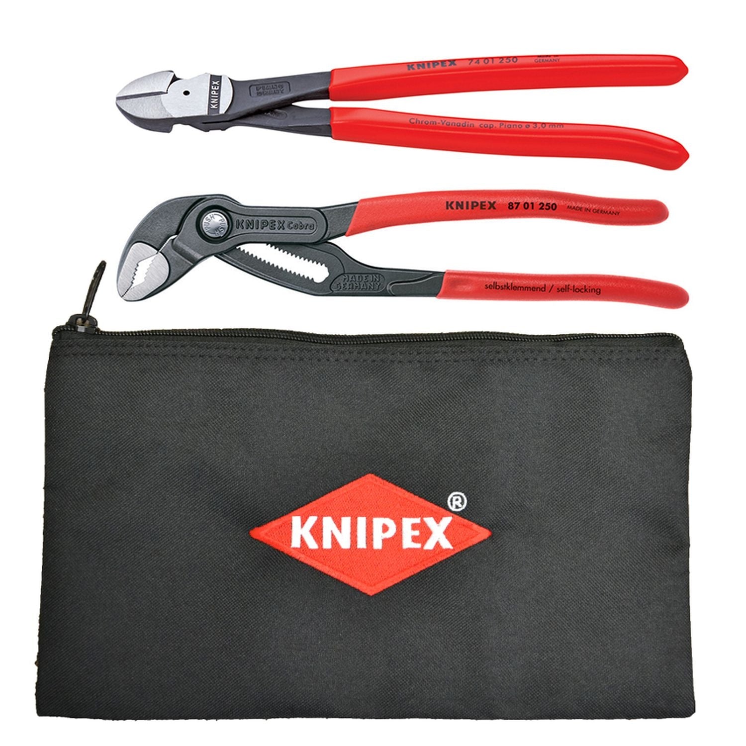 Knipex 9K 00 80 115 US 2 Pc Pliers Set With Keeper