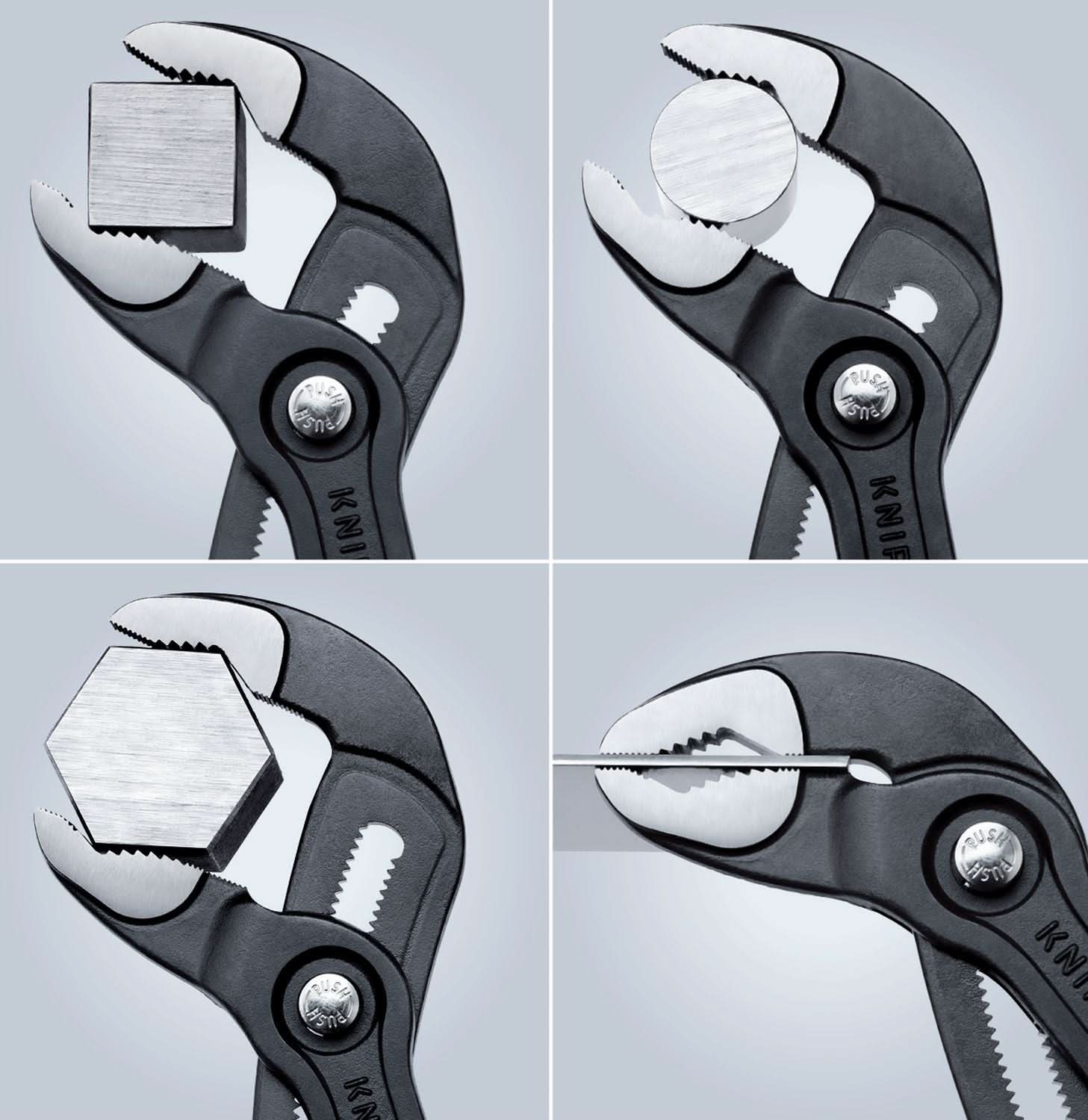 Knipex 9K 00 80 138 US 4 Pc Cobra Pliers Set with 10 Pc Tool Holder