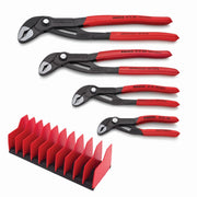 Knipex 9K 00 80 138 US 4 Pc Cobra Pliers Set with 10 Pc Tool Holder