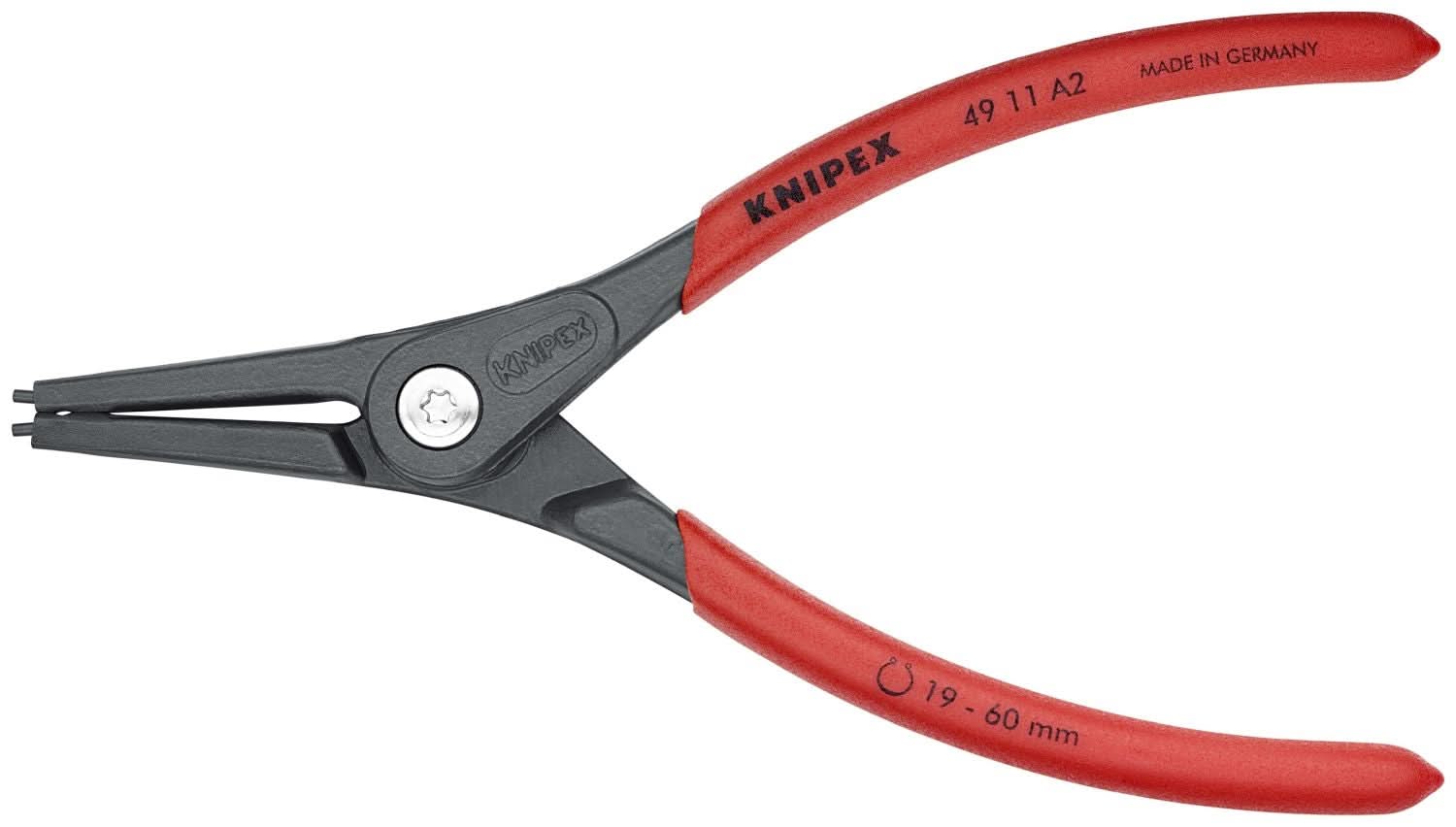 Knipex 9K 00 80 50 US 4 Pc External Precision Snap Ring Set in a Tool Roll