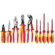 Knipex 9K 98 98 31 US 10 Pc Pliers and Screwdriver Tool Set-1000V in Hard Case