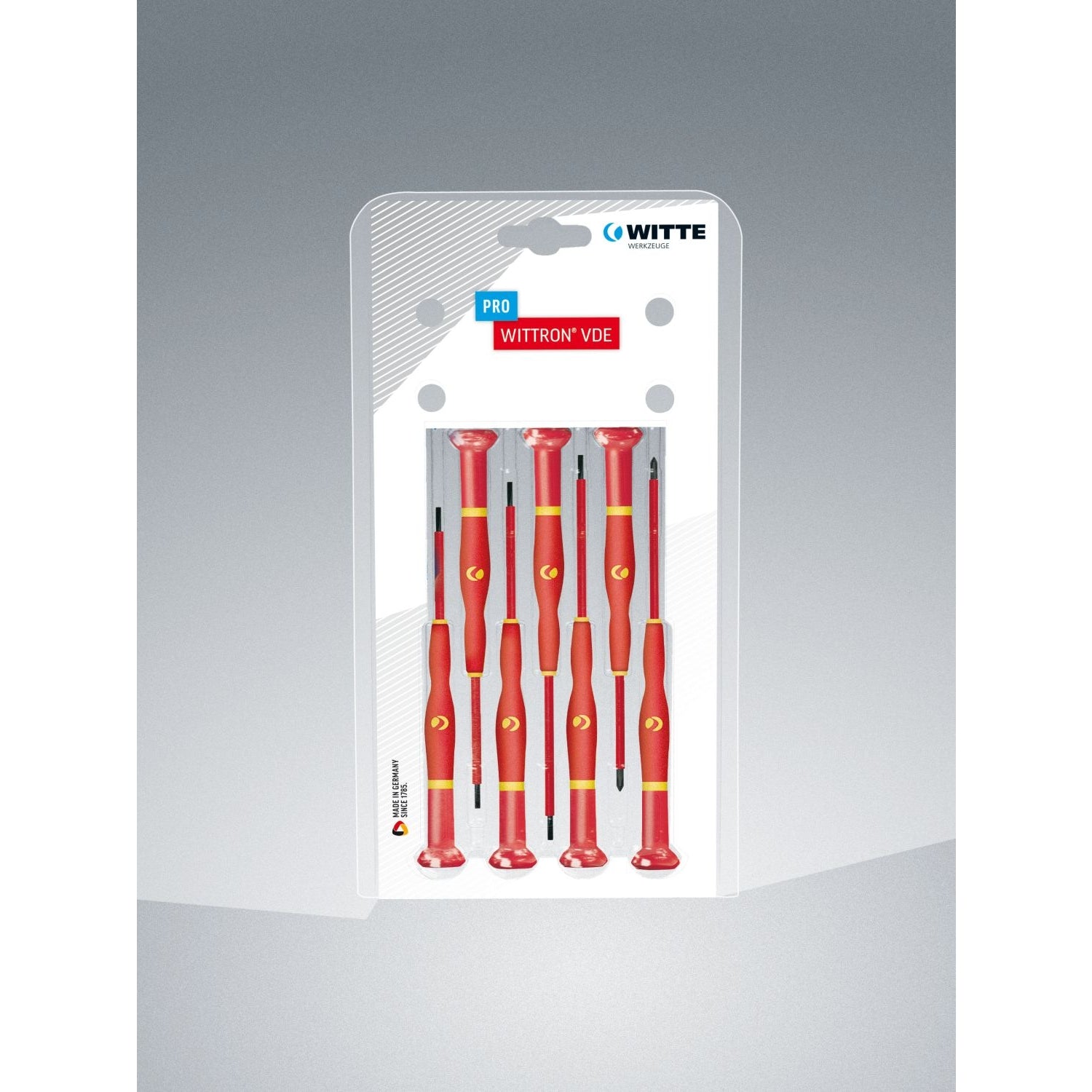 Witte 9T 89377 WITTRON 7 Pc Set-1000V Insulated: 4 Slotted, 2 Phillips in Clamshell
