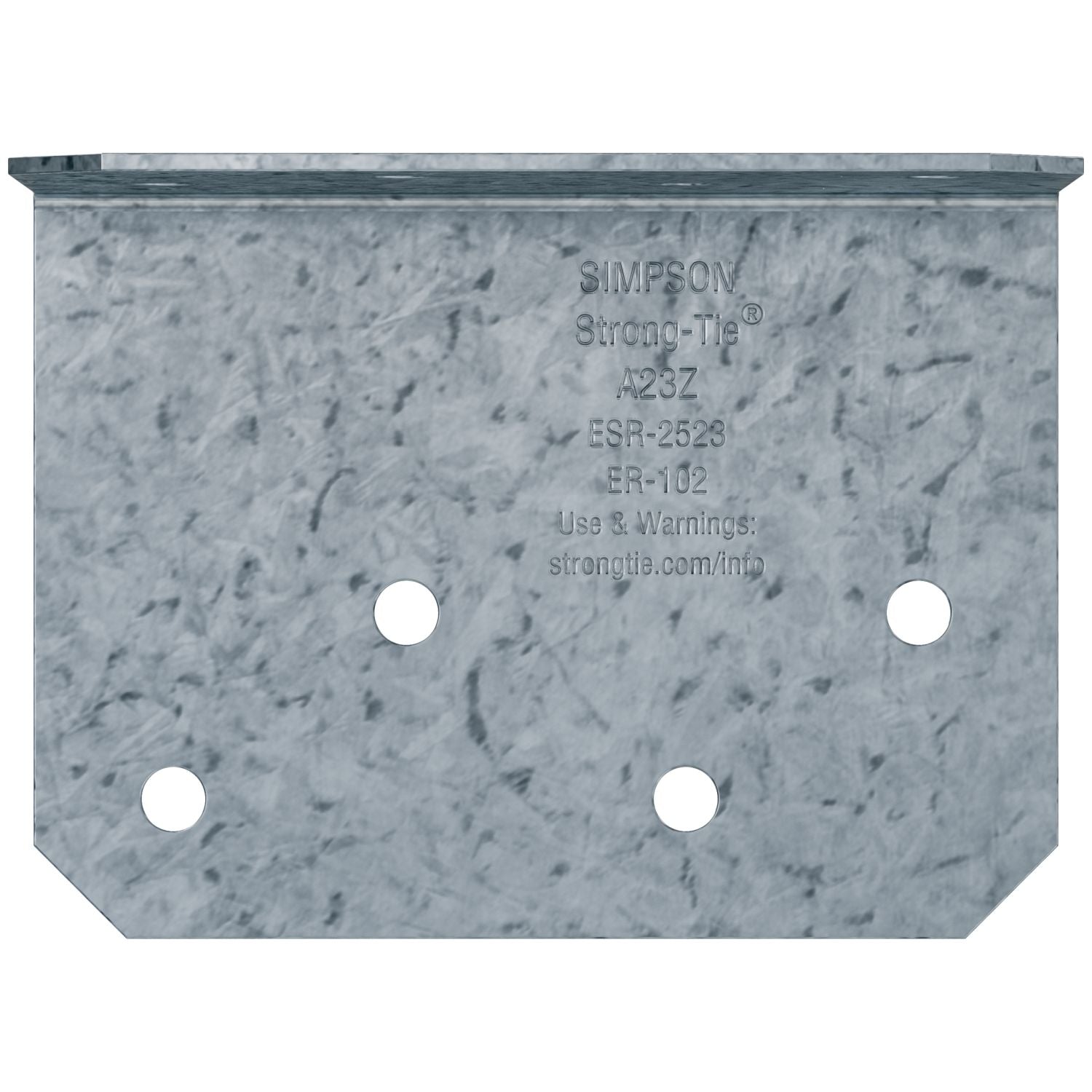 Simpson Strong-Tie A23Z 2-in. x 1-1/2-in. x 2-3/4-in. ZMAX Galvanized Angle