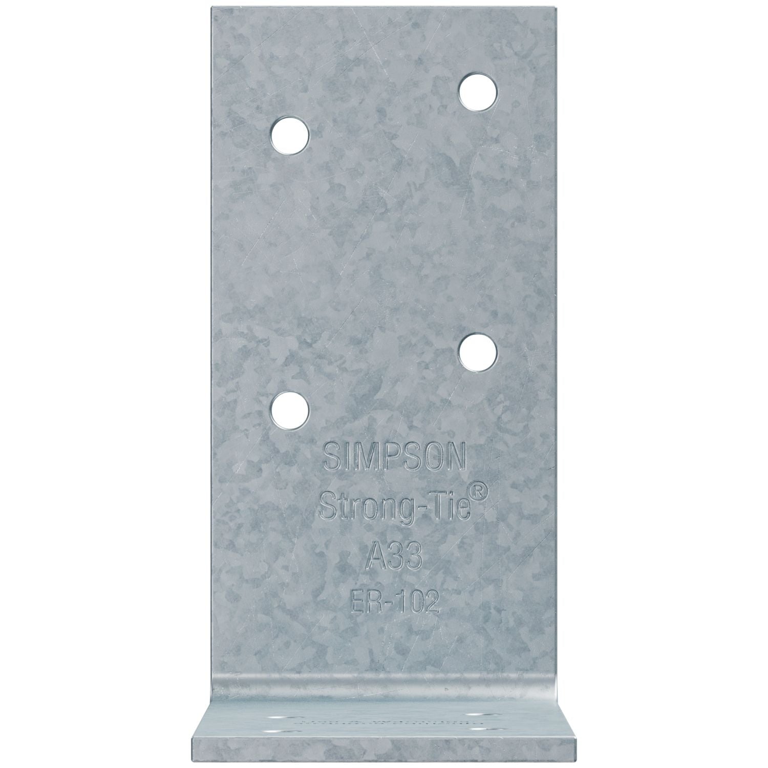 Simpson Strong-Tie A33 3-in. x 3-in. x 1-1/2-in. Galvanized Angle