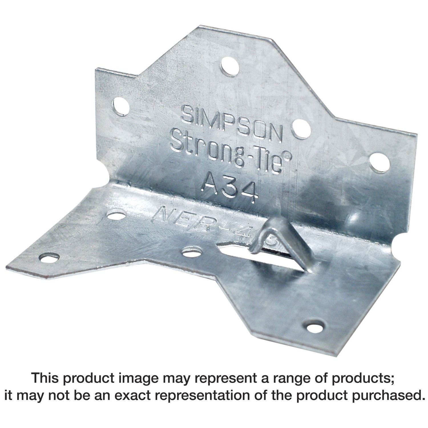 Simpson Strong-Tie A34SS 1-7/16-in. x 2-1/2in. Stainless-Steel Framing Angle
