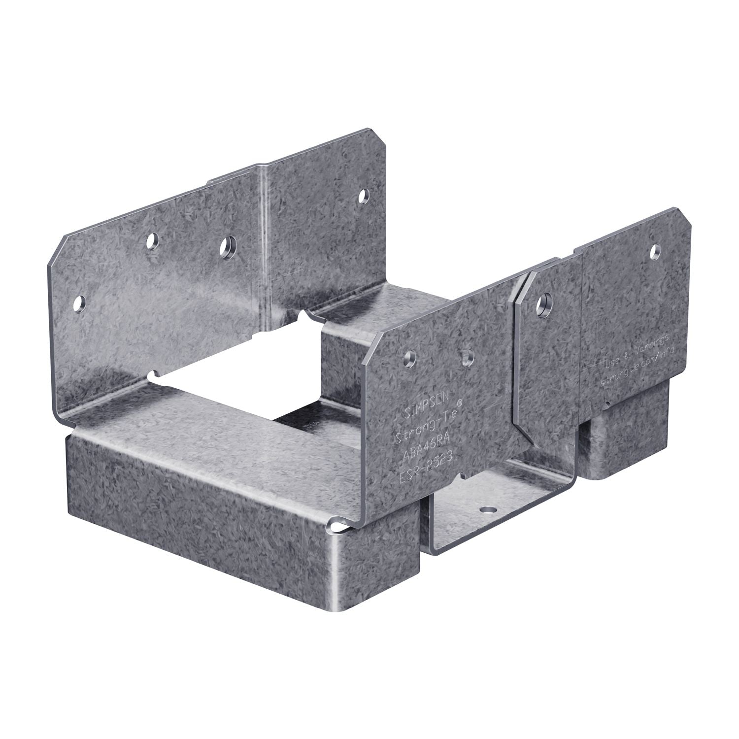 Simpson Strong-Tie ABA46RZ ABA ZMAX Galvanized Adjustable Standoff Post Base for 4x6 Rough