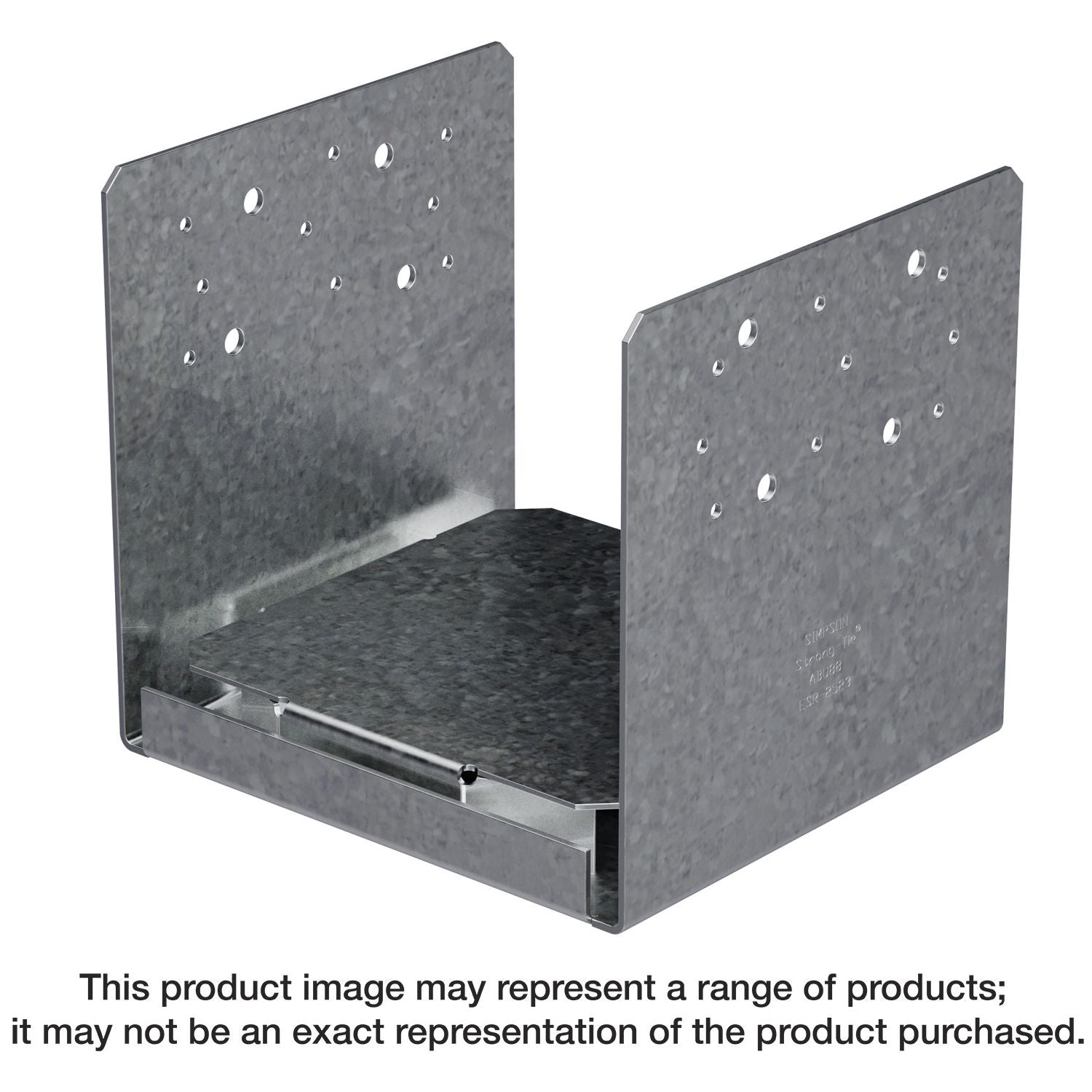 Simpson Strong-Tie ABU88RHDG ABU Hot-Dip Galvanized Adjustable Standoff Post Base for 8x8 Rough