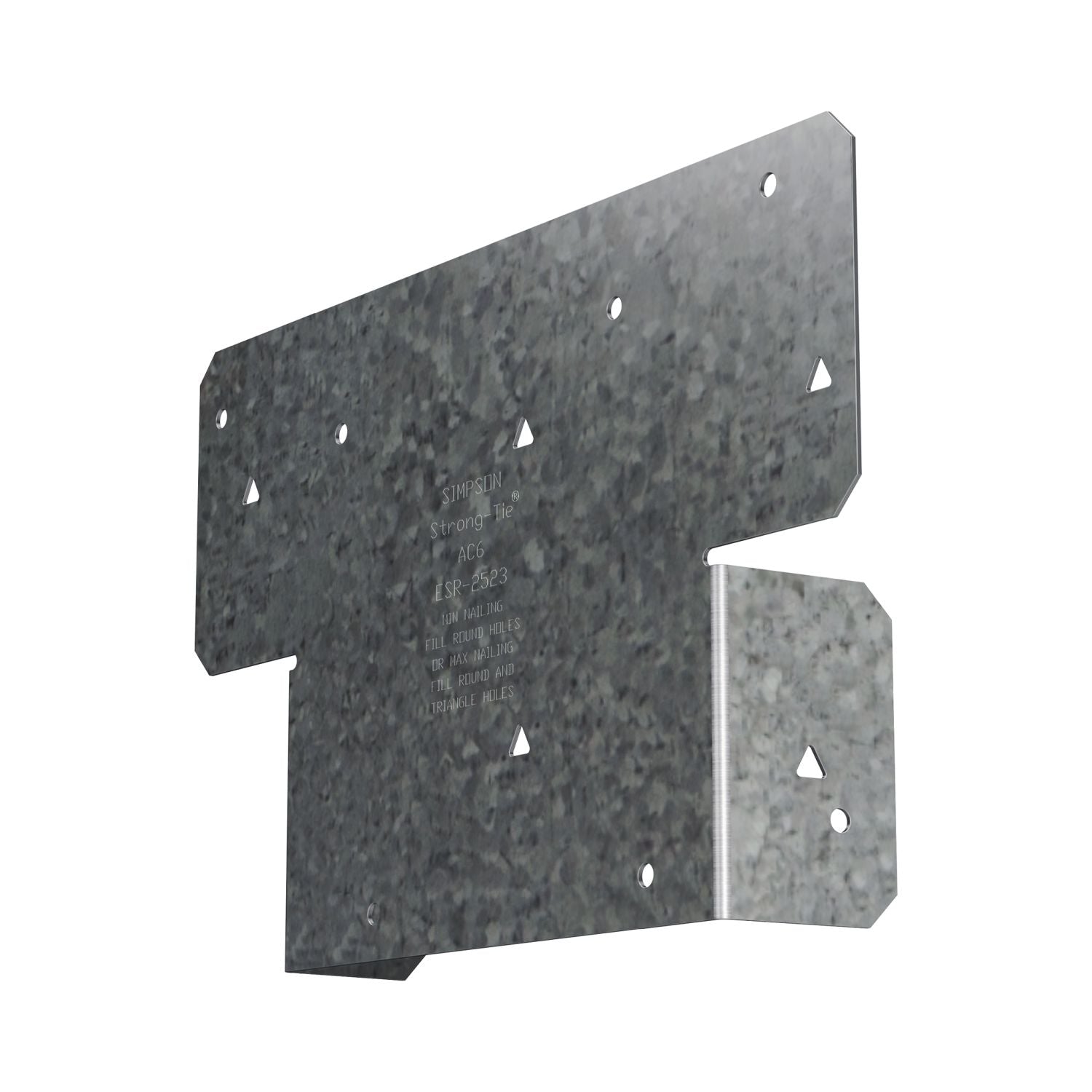 Simpson Strong-Tie AC6 AC Galvanized Adjustable Post Cap for 6x