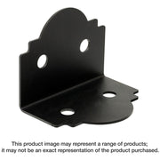 Simpson Strong-Tie APA6 Outdoor Accents Mission Collection ZMAX, Black Powder-Coated 90° Angle for 6x