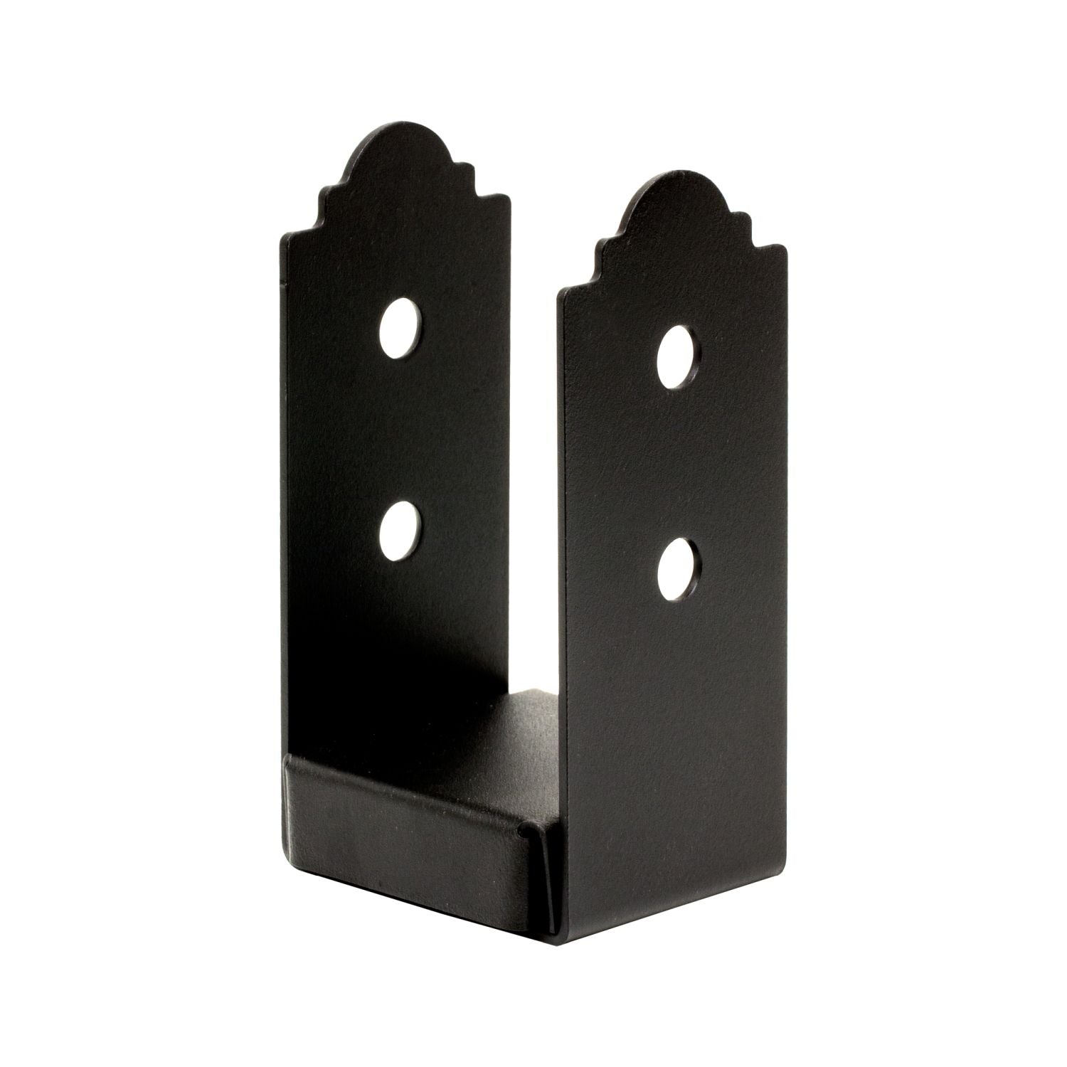 Simpson Strong-Tie APB44 Outdoor Accents Mission Collection ZMAX, Black Powder-Coated Post Base for 4x4