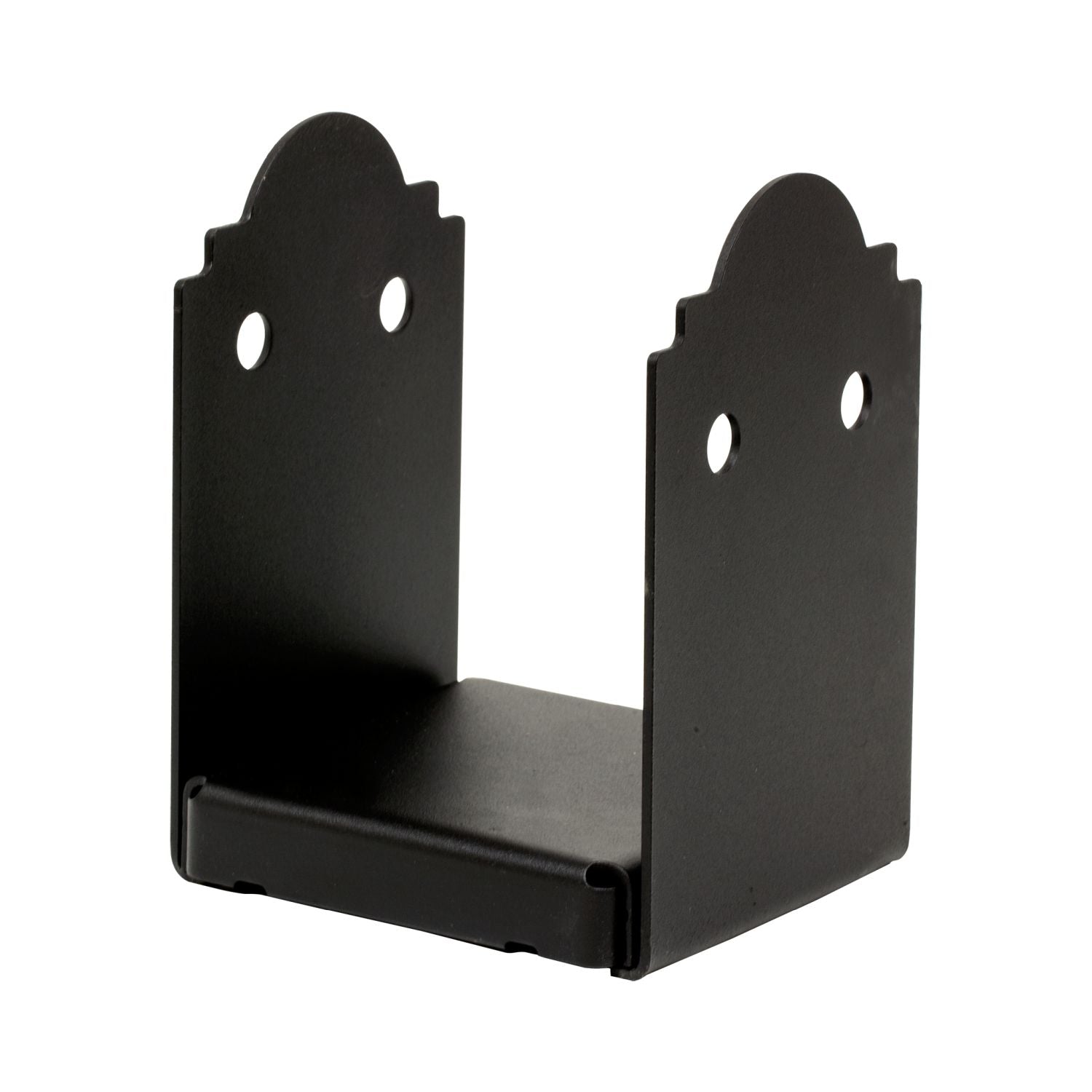 Simpson Strong-Tie Outdoor Accents Mission Collection ZMAX, Black Powder-Coated Post Base for 6x6 Rough (APB66R)