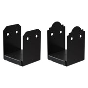 Simpson Strong-Tie Outdoor Accents Mission Collection ZMAX, Black Powder-Coated Post Base for 6x6 Rough (APB66R)