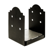 Simpson Strong-Tie Outdoor Accents Mission Collection ZMAX, Black Powder-Coated Post Base for 8x8 Rough (APB88R)