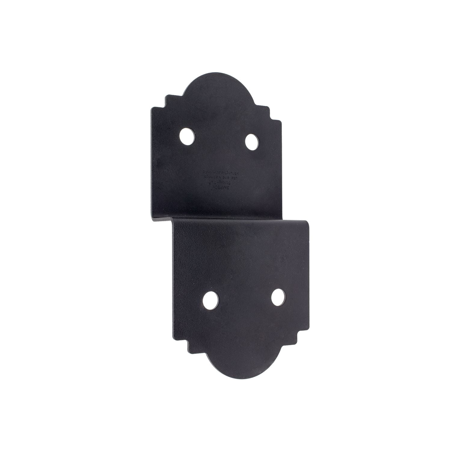 Simpson Strong-Tie APDJT2-6 Outdoor Accents Mission Collection 5-in. ZMAX, Black Powder-Coated Deck Joist Tie for 2x