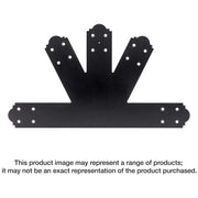 Simpson Strong-Tie APGP812 Outdoor Accents Mission Collection 8:12 Pitch ZMAX, Black Powder-Coated Gable Plate