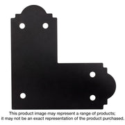 Simpson Strong-Tie APL6 Outdoor Accents Mission Collection ZMAX, Black Powder-Coated L Strap for 6x6