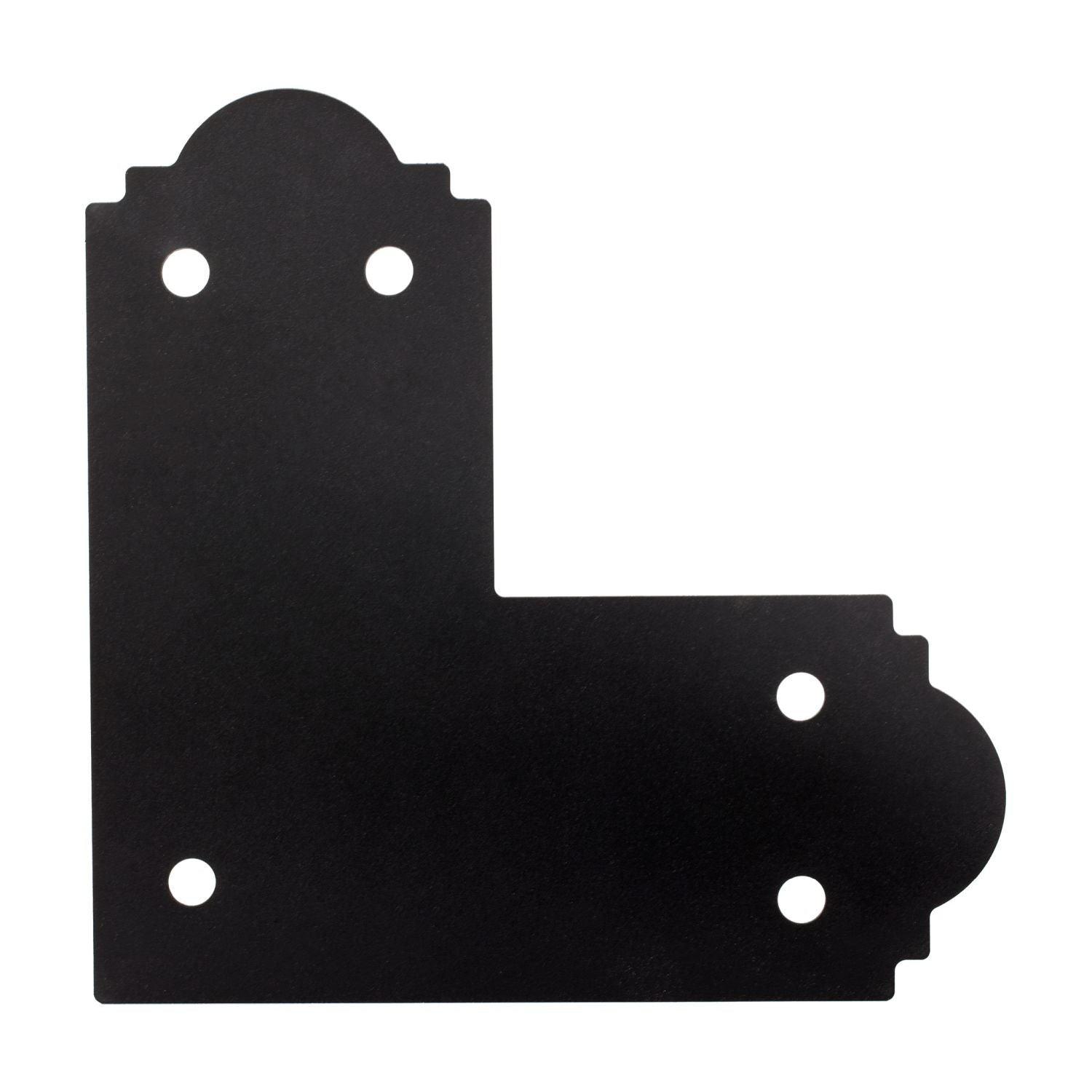 Simpson Strong-Tie APL6 Outdoor Accents Mission Collection ZMAX, Black Powder-Coated L Strap for 6x6