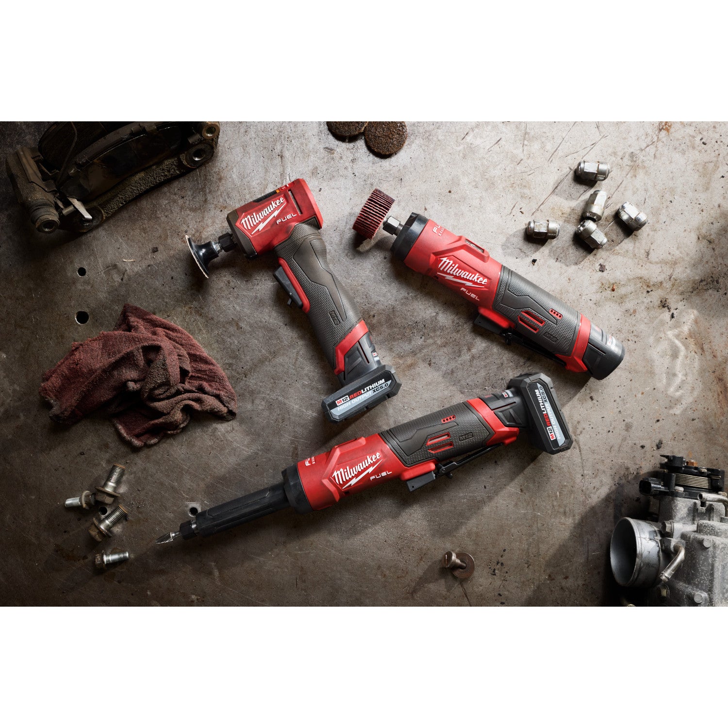 Milwaukee M12 FUEL 1/4-in. Straight Die Grinder 2.5Ah Kit (3486-22)