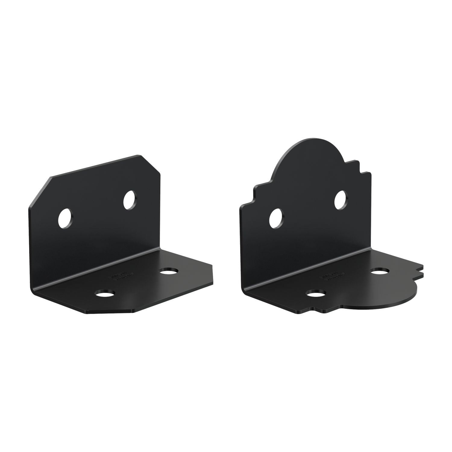 Simpson Strong-Tie APVA6 Outdoor Accents Avant Collection ZMAX, Black Powder-Coated 90° Angle for 6x