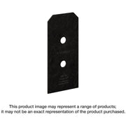 Simpson Strong-Tie APVB44DSP Outdoor Accents Avant Collection ZMAX, Black Post Base Side Plate for 4x, 2-Pack