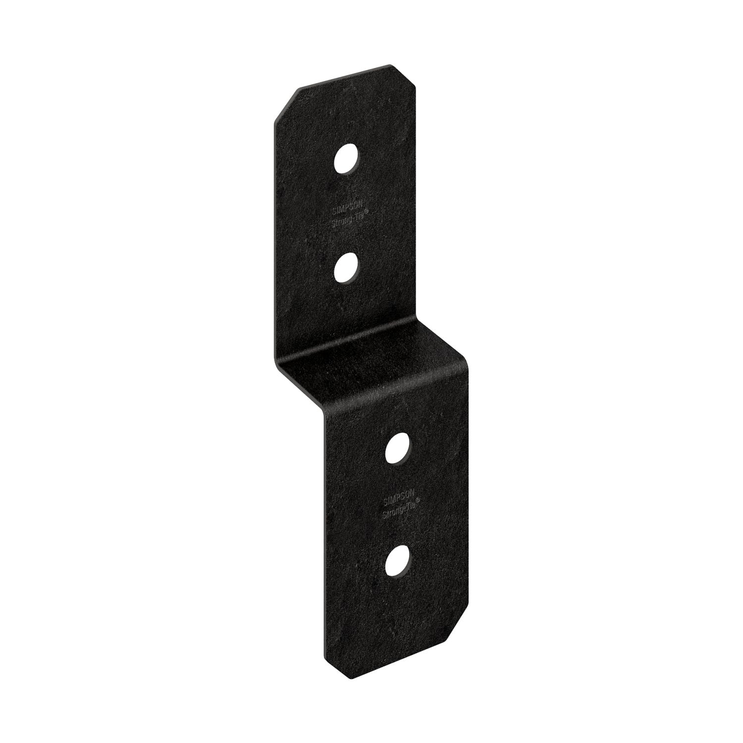 Simpson Strong-Tie APVDJT1.75-4 Outdoor Accents Avant Collection 3-in. ZMAX, Black Powder-Coated Deck Joist Tie for 1-3/4-in. Wood