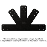 Simpson Strong-Tie APVGP812 Outdoor Accents Avant Collection 8:12 Pitch, Black Powder-Coated Gable Plate