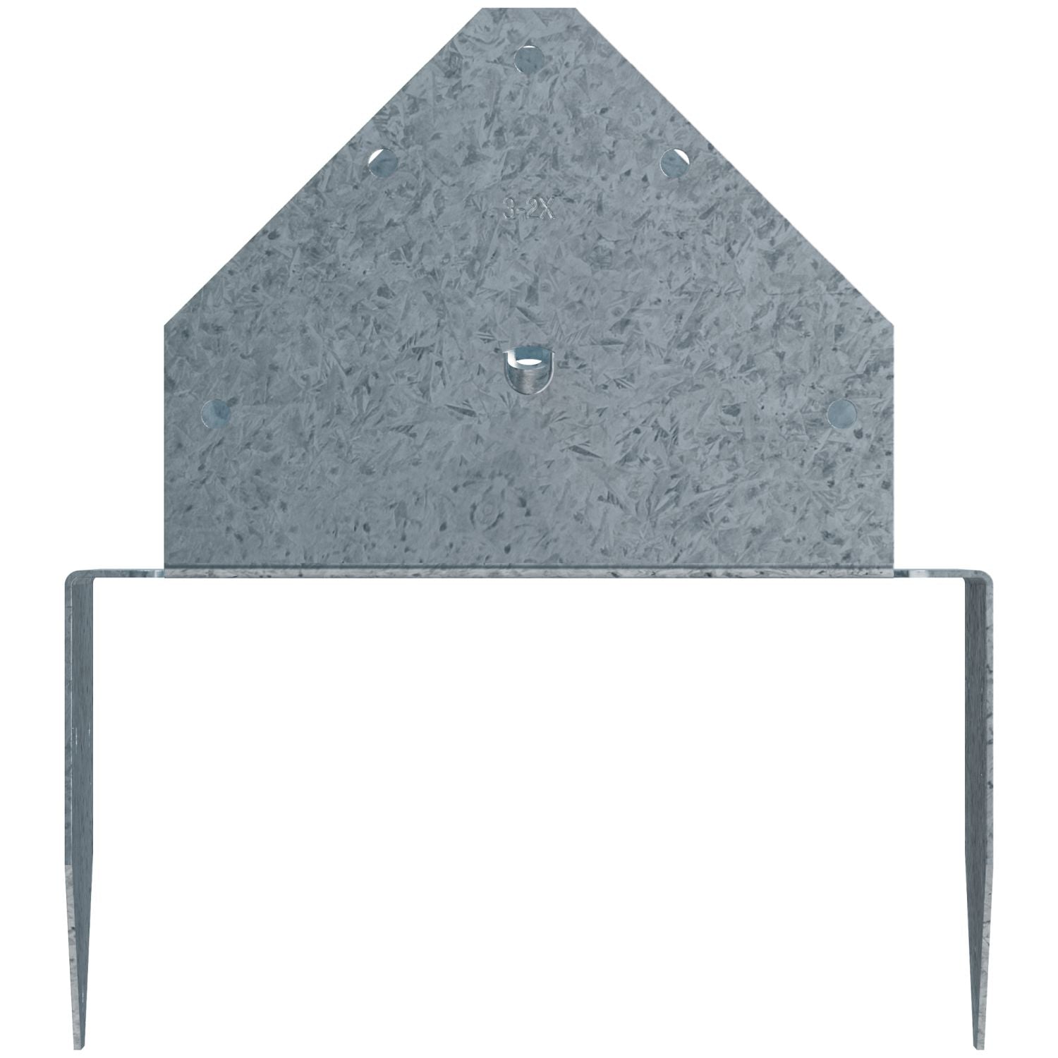 Simpson Strong-Tie BCS ZMAX Galvanized Post Cap for Triple 2x Beam, 6x Post (BCS2-3/6Z)