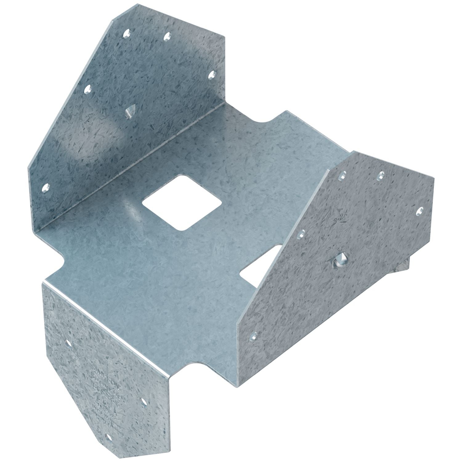 Simpson Strong-Tie BCS ZMAX Galvanized Post Cap for Triple 2x Beam, 6x Post (BCS2-3/6Z)