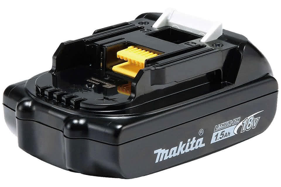 Makita BL1815N 18V LXT Lithium-Ion Compact 1.5Ah Battery, slide-on power tool battery for Makita 18V LXT cordless tools