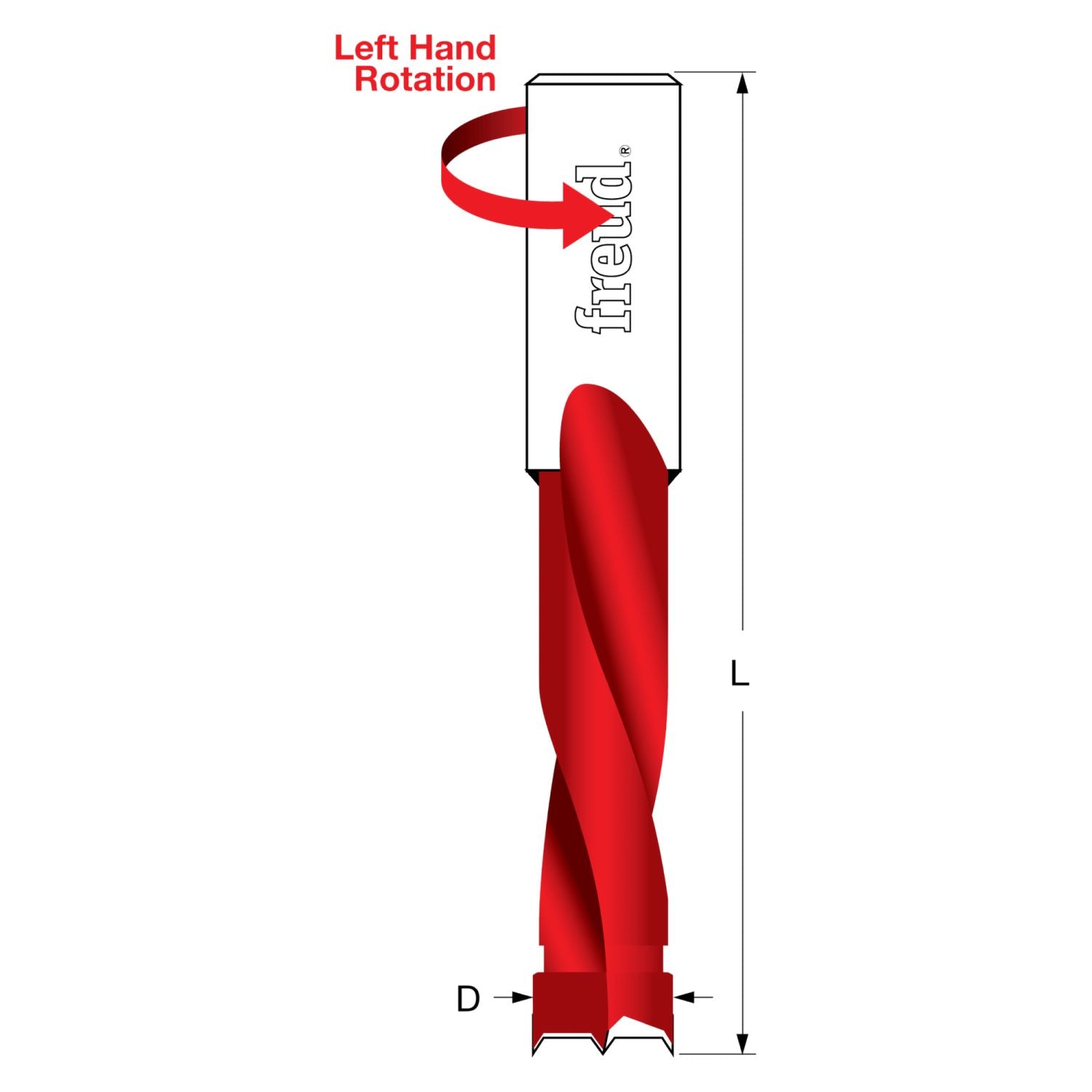 Freud BP12757L 12mm Brad Point Bit