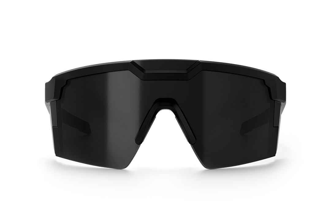 Heat Wave Future Tech Black Frame Anti Fog Black Lens Z87+ Sunglasses