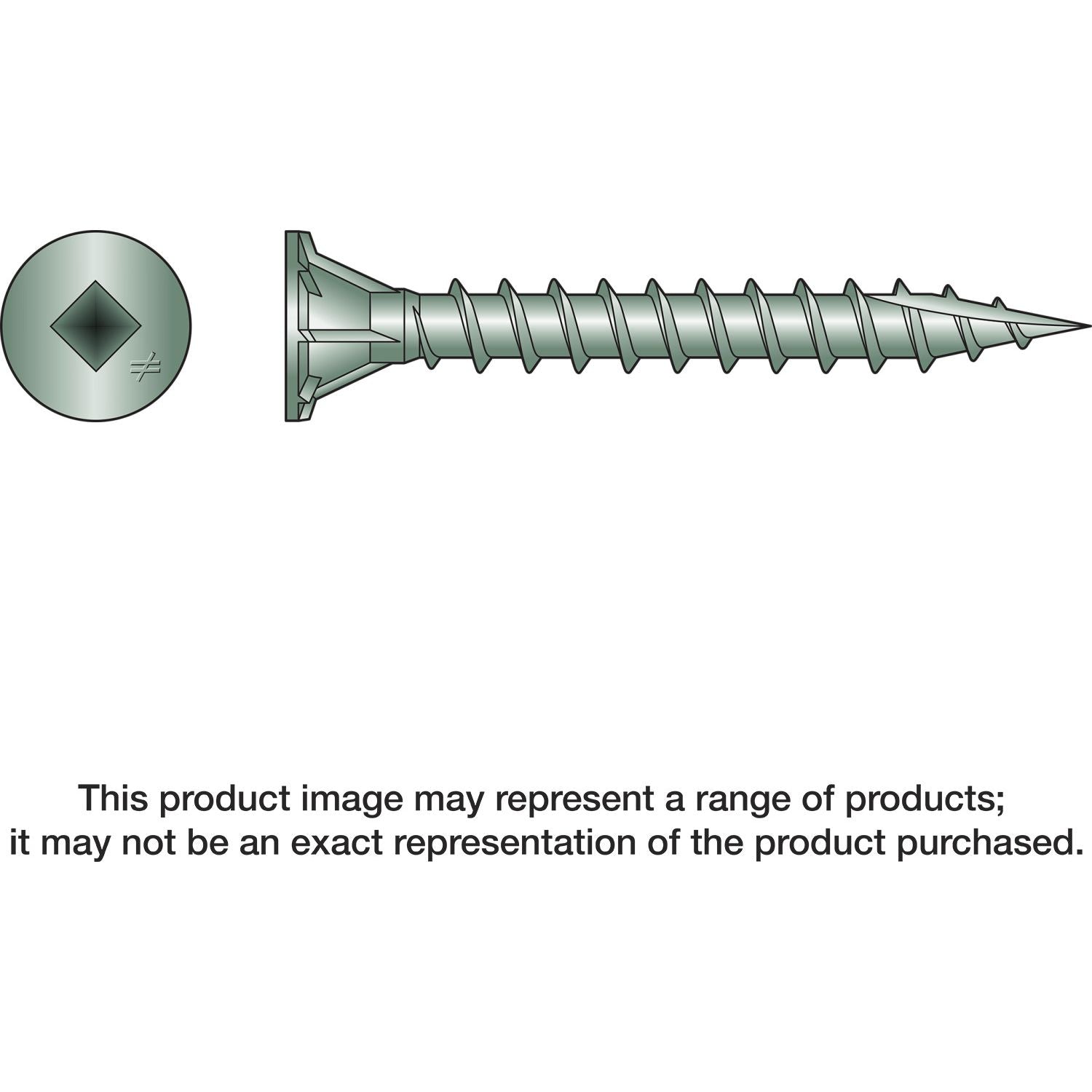 Simpson Strong-Tie CB3BLG158S CB3BLG Fiber-Cement Board Screw (Collated),  #10 x 1-5/8-in. #3 SQU, 1500-Pack