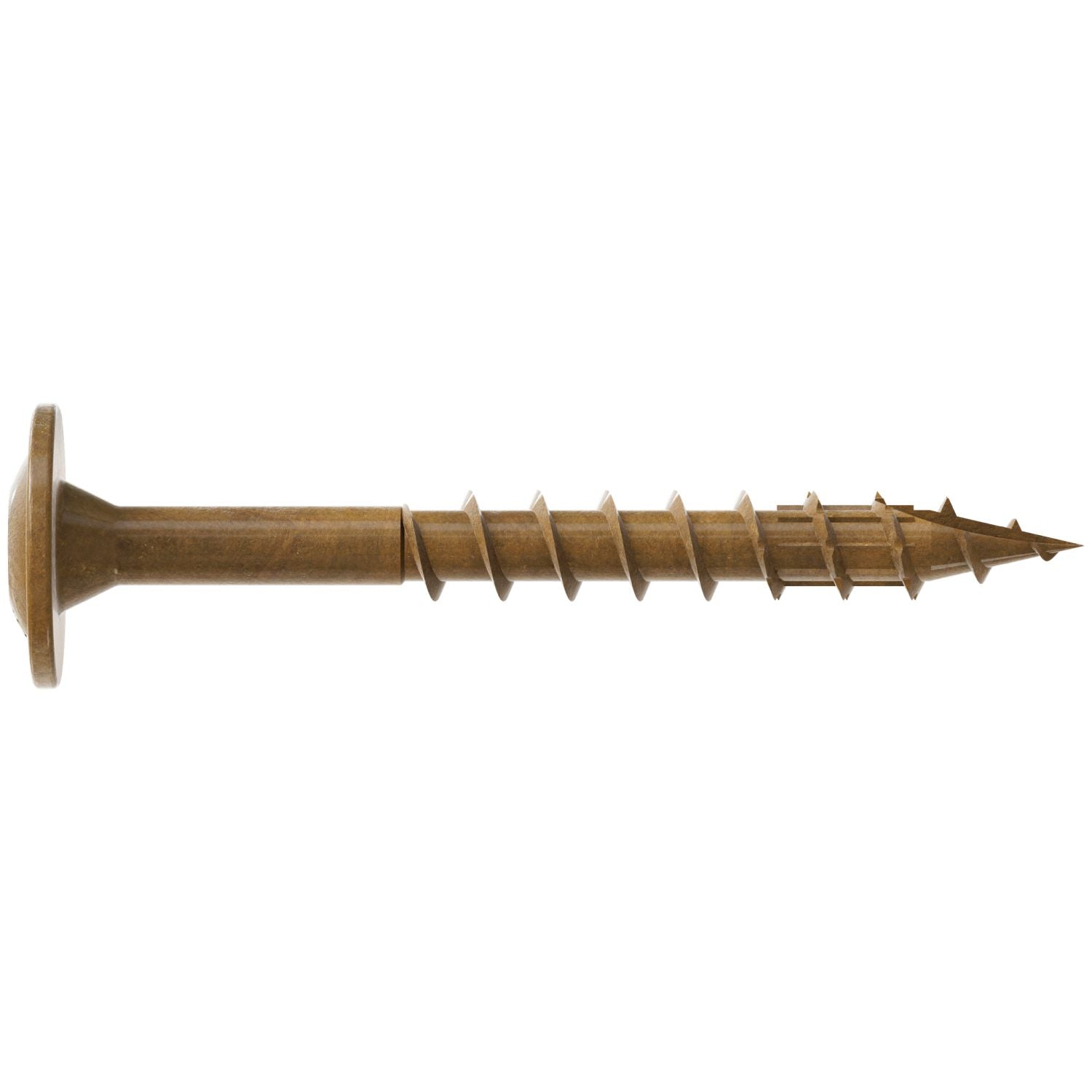 Simpson Strong-Tie CBT08112MB Wafer-Head Construction Screw,  #8 x 1-1/2-in. T20, Quik Guard, Tan, 4000-Pack
