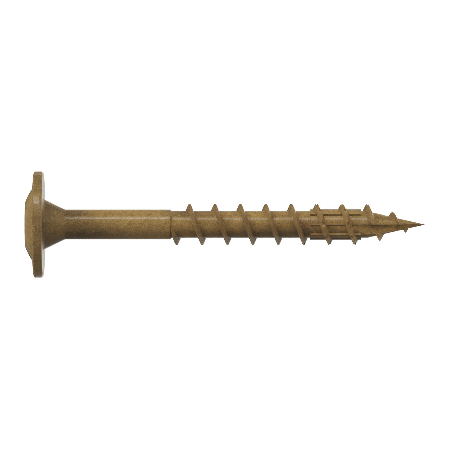 Simpson Strong-Tie CBT08112R100 Wafer-Head Construction Screw,  #8 x 1-1/2-in. T20, Quik Guard, Tan, 100-Pack