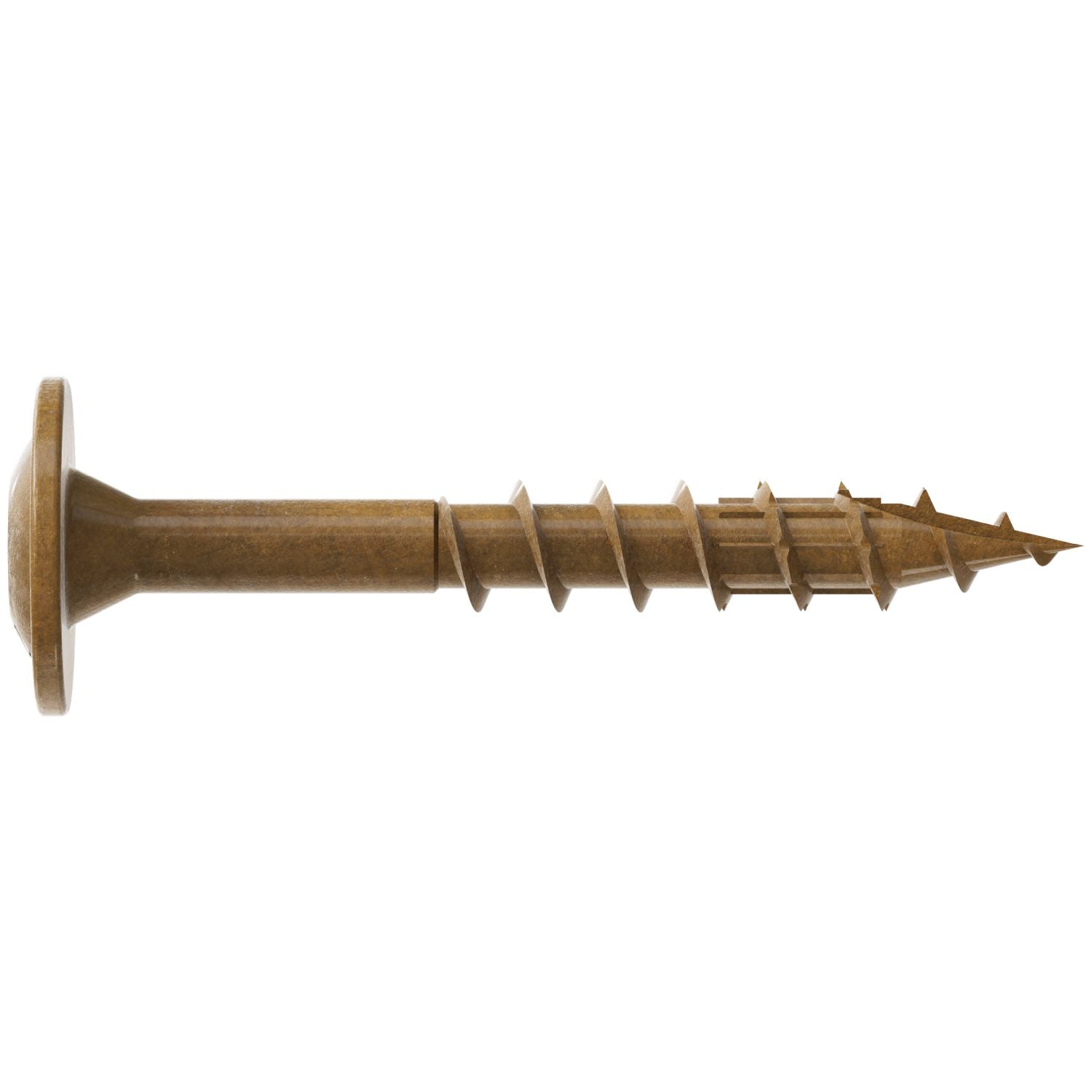 Simpson Strong-Tie CBT08114R300 Wafer-Head Construction Screw,  #8 x 1-1/4-in. T20, Quik Guard, Tan, 300-Pack