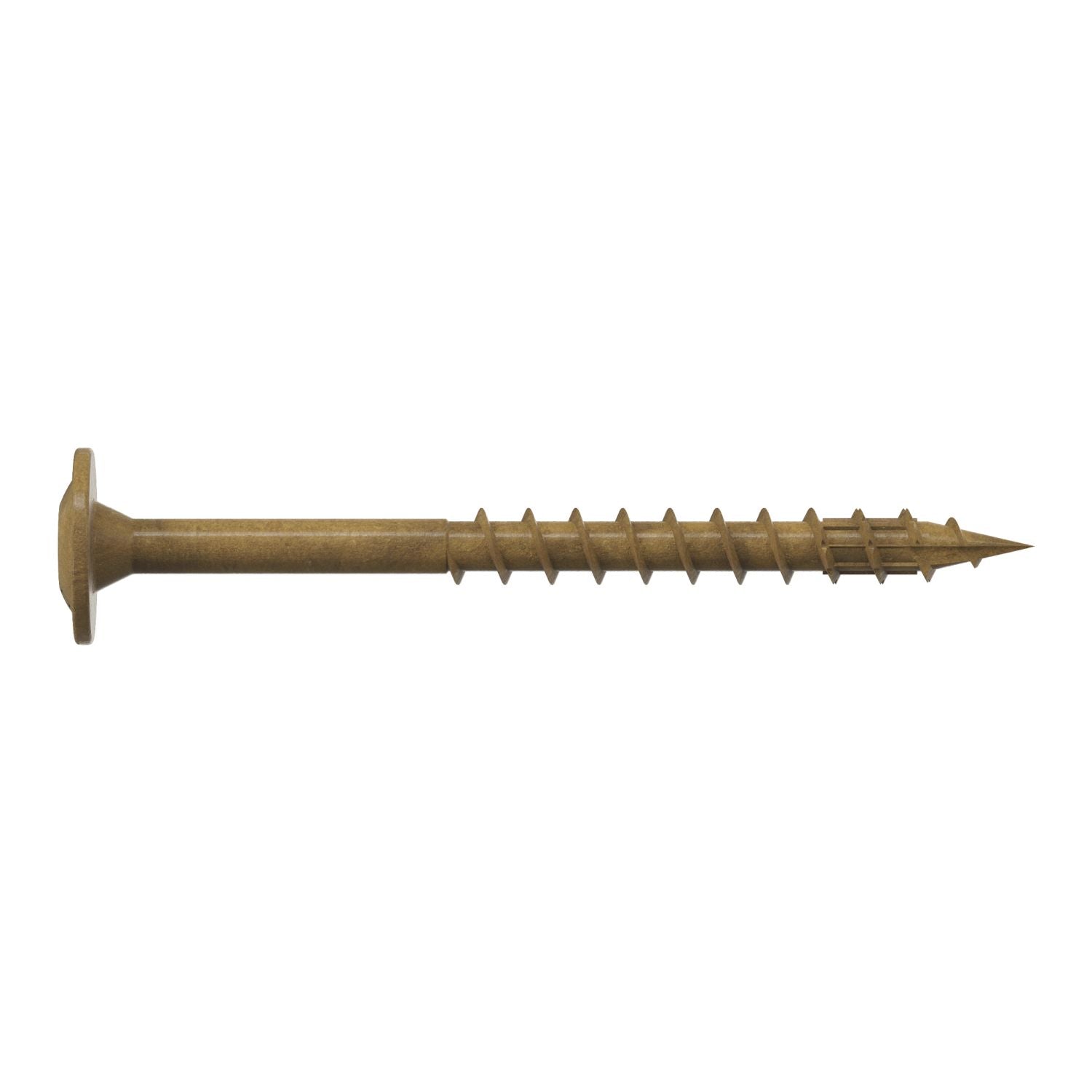 Simpson Strong-Tie CBT08200R300 Wafer-Head Construction Screw,  #8 x 2-in. T20, Quik Guard, Tan, 300-Pack