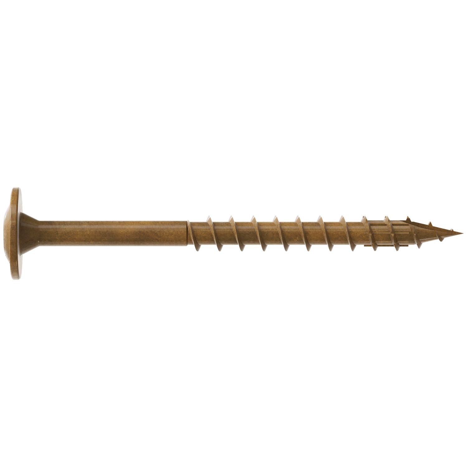 Simpson Strong-Tie CBT08200R300 Wafer-Head Construction Screw,  #8 x 2-in. T20, Quik Guard, Tan, 300-Pack