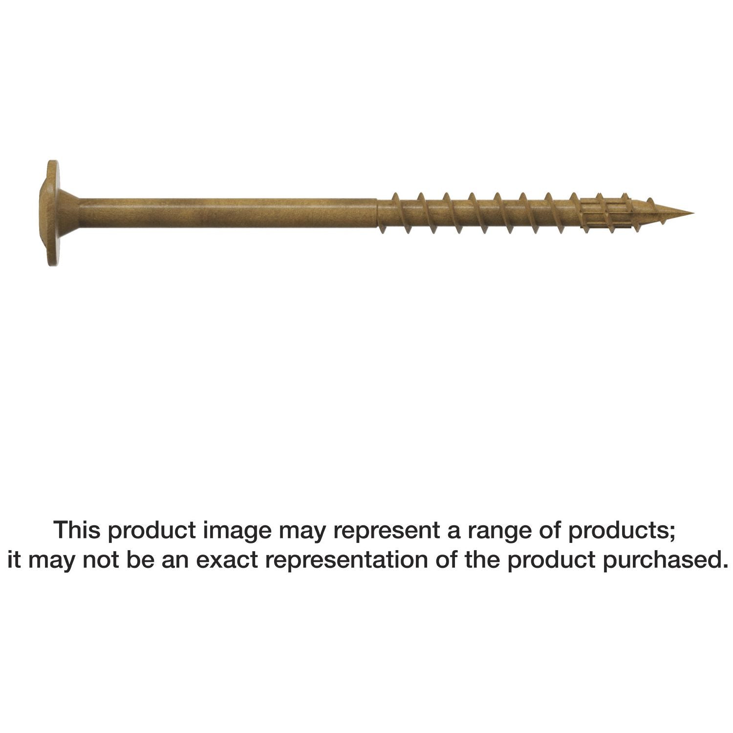 Simpson Strong-Tie CBT08212MB Wafer-Head Construction Screw,  #8 x 2-1/2-in. T20, Quik Guard, Tan, 1750-Pack