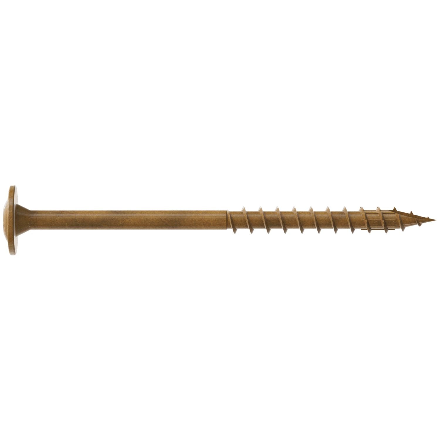Simpson Strong-Tie CBT08212MB Wafer-Head Construction Screw,  #8 x 2-1/2-in. T20, Quik Guard, Tan, 1750-Pack