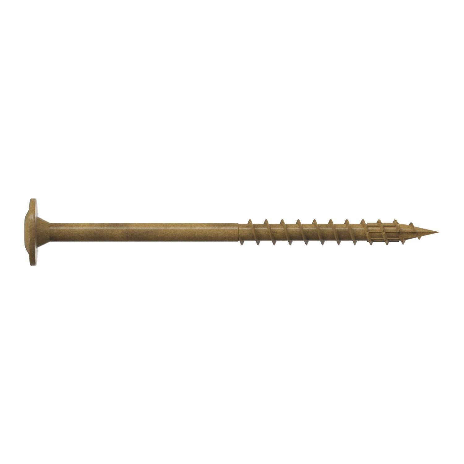 Simpson Strong-Tie CBT08212MB Wafer-Head Construction Screw,  #8 x 2-1/2-in. T20, Quik Guard, Tan, 1750-Pack